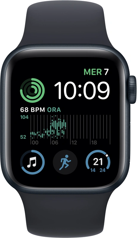 Apple Watch Series SE 2020 (40mm) WiFi + 4G, sportbandje Black