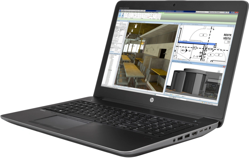 HP Zbook 15 G4 - Intel QuadCore i7 - 16GB Ram - 512GB SSD - 15,6" (39.62 cm) - NVIDIA Quadro M1200 - Qwerty US