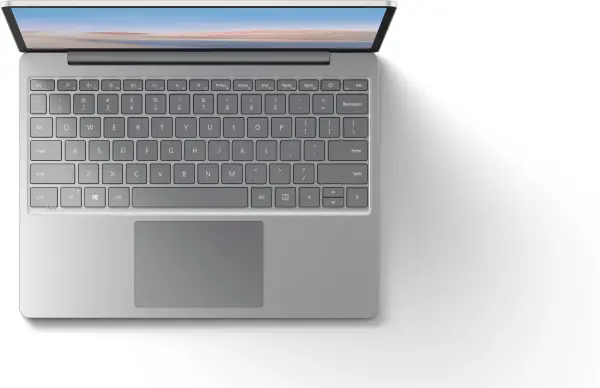 Microsoft Surface Laptop Go - Intel QuadCore i5 1035G1 - 8GB Ram - 128GB SSD - 12.4" (31,49 cm) touchscreen - Platinum - Windows 11 Pro - Qwerty UK