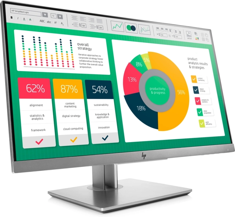 HP - EliteDisplay - E223 - 21,5 inch - Full HD - LCD IPSD