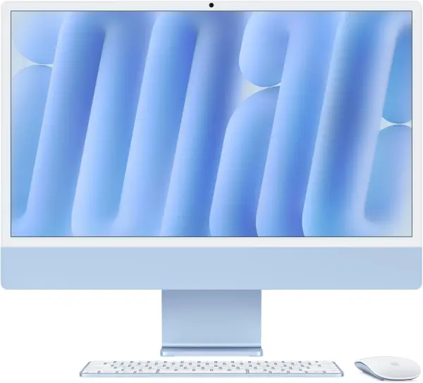 iMac 24" - Apple M4 8-core - Apple 8-core GPU - 16GB Ram - 256GB SSD - Blue - Nederlands toetsenbord