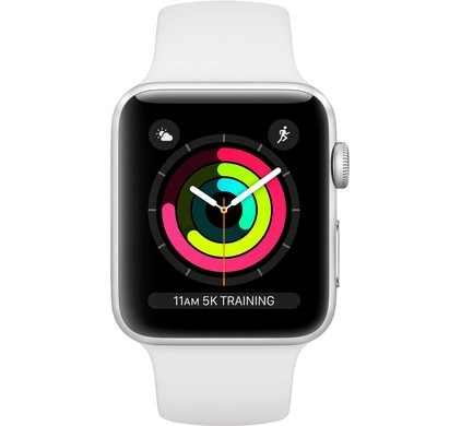 Apple Watch Series 3 (Sportbandje, 42mm) Zilver