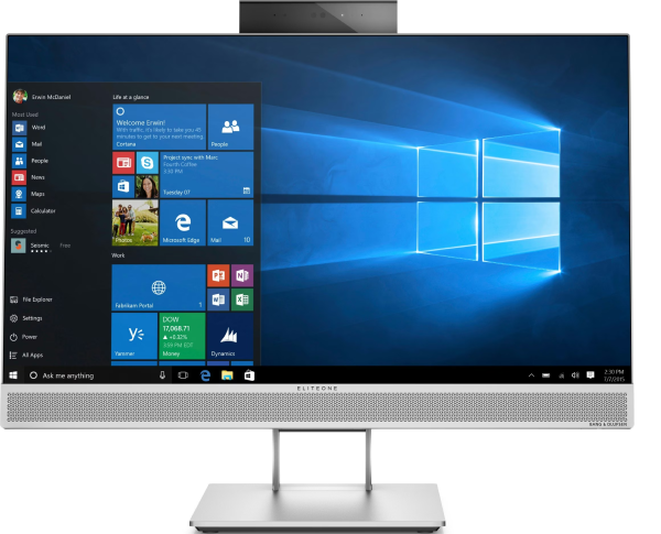 HP EliteOne 800 G4 All-in-One - Intel HexaCore I5 8500 - 16GB Ram - 256GB SSD - 23.8" (60,45 cm)  - Windows 11 Pro
