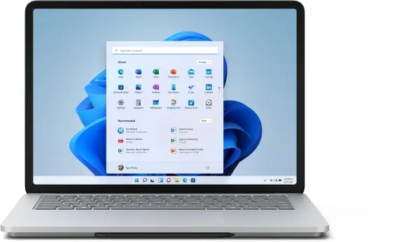 Microsoft Surface Laptop Studio  - Intel I5 11300H - 16GB Ram - 256GB SSD - 14.4" (35,56 cm) touchscreen - Windows 11 Pro - Qwerty US