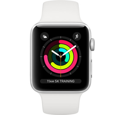 Apple Watch Series 3 (Sportbandje, 42mm) Zilver