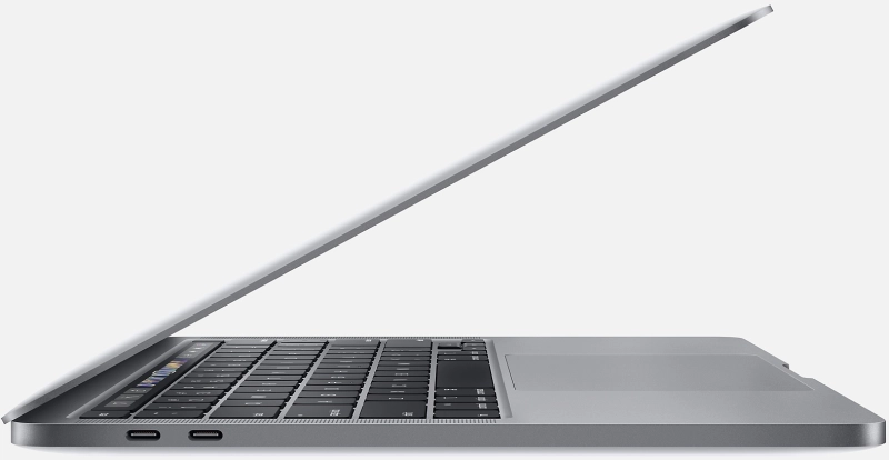 Macbook Pro 13" - Intel QuadCore i5 2,0GHz - 16GB Ram - SSD 512GB - 2020 - Space Gray - Duits Toetsenbord