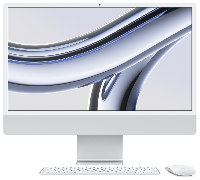 iMac 24" - Apple M1 8C 2,1GHz - 8GB Ram - SSD 256GB - Apple 8C GPU - Silver - Qwerty US