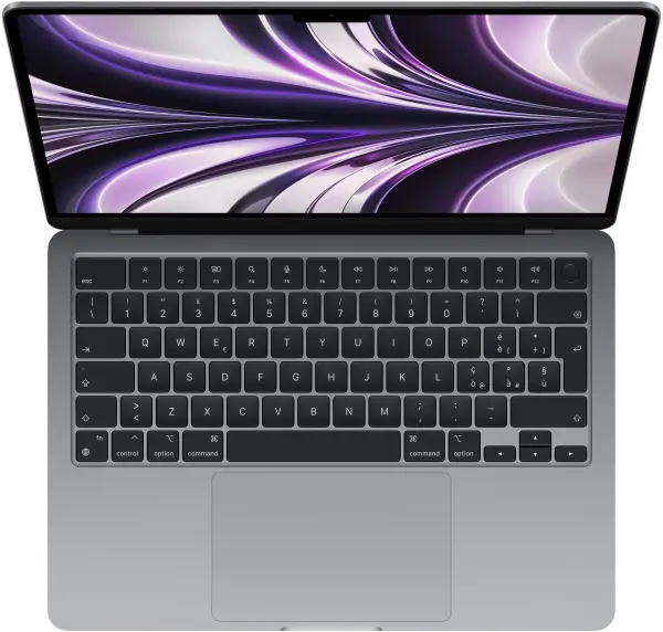 Macbook Air 13" - Apple M2 8-Core - Apple 8-Core GPU - 16GB Ram - SSD 512GB - 2022 - Space Gray - Nederlands toetsenbord