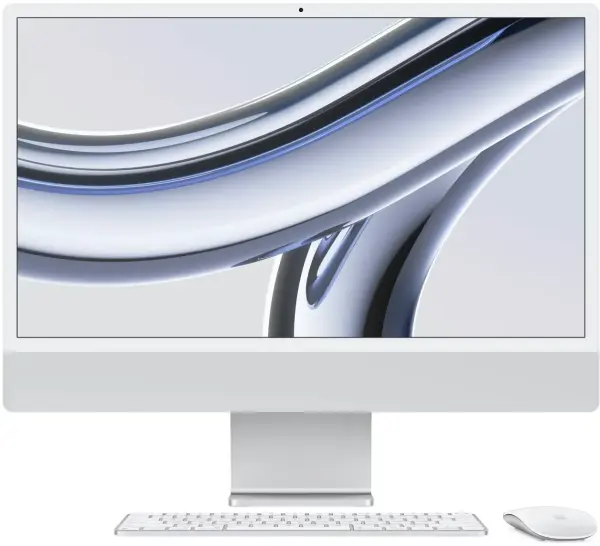 iMac 24" - Apple M3 8-core - Apple 8-core GPU - 8GB Ram - SSD 256GB - Silver - Nederlands toetsenbord
