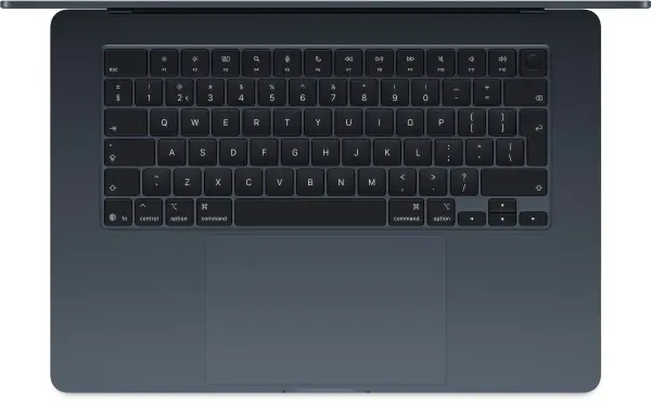 Macbook Air 15" - Apple M3 8-Core - Apple 10-Core GPU - 16GB Ram - SSD 512GB - 2024 - Midnight - Franstalig toetsenbord