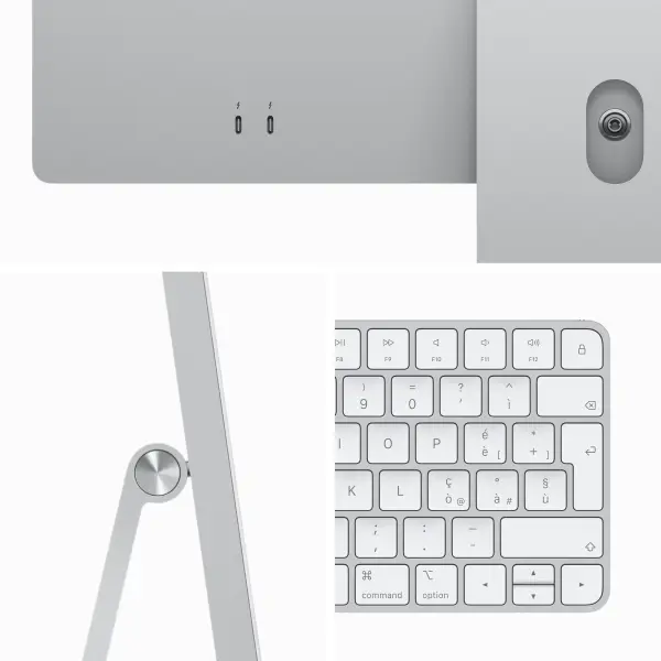 iMac 24" - Apple M3 8-core - Apple 8-core GPU - 8GB Ram - SSD 256GB - Silver - Nederlands toetsenbord