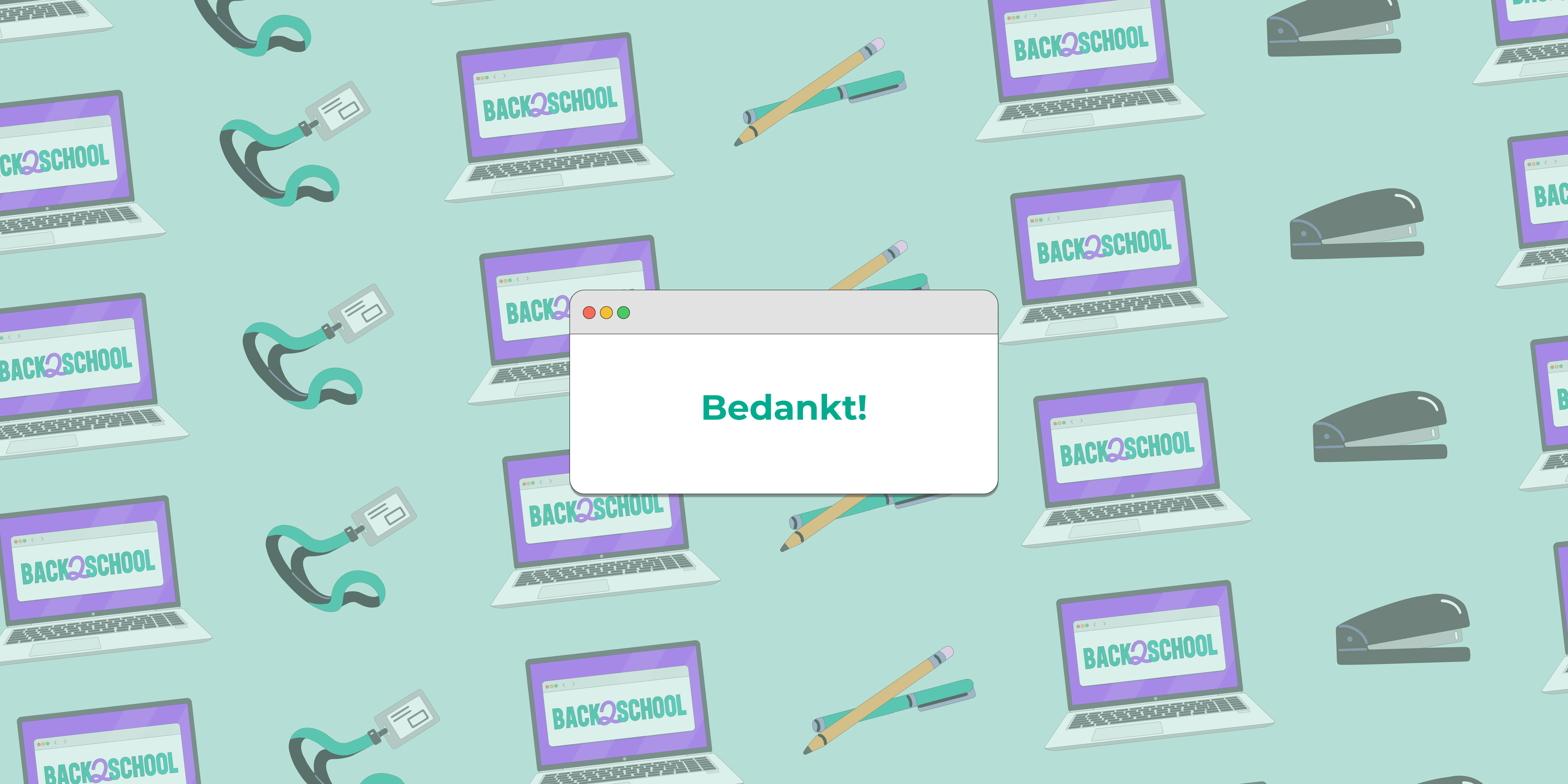 Bedankt voor je inschrijving