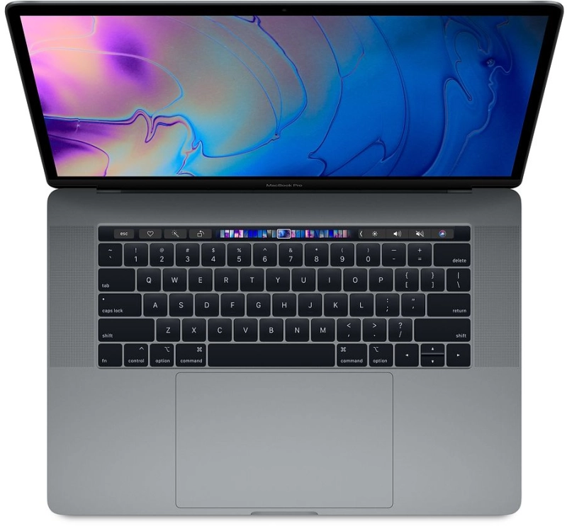 Macbook Pro 15" - Intel  i7 2,2GHz - 16GB Ram - SSD 256GB - 2018 - Space Gray - Duits toetsenbord