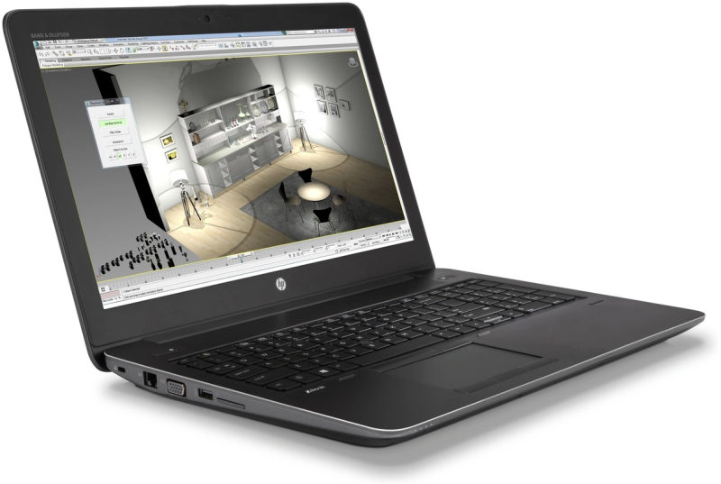 HP Zbook 15 G4 - Intel QuadCore i7 - 16GB Ram - 512GB SSD - 15,6" (39.62 cm) - NVIDIA Quadro M1200 - Qwerty US